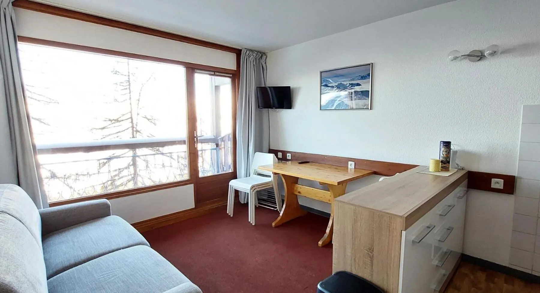 Residence Ruitor Arc 1800 - Appartement 2 Pieces Pour 4 Personnes Avec Un Jolie Vue Sur La Vallee, Proche Du Telecabine Dans Le Village De Charmettoger A Ar Mae-8681 Les Arcs  Apartment Les Arcs (Savoie)